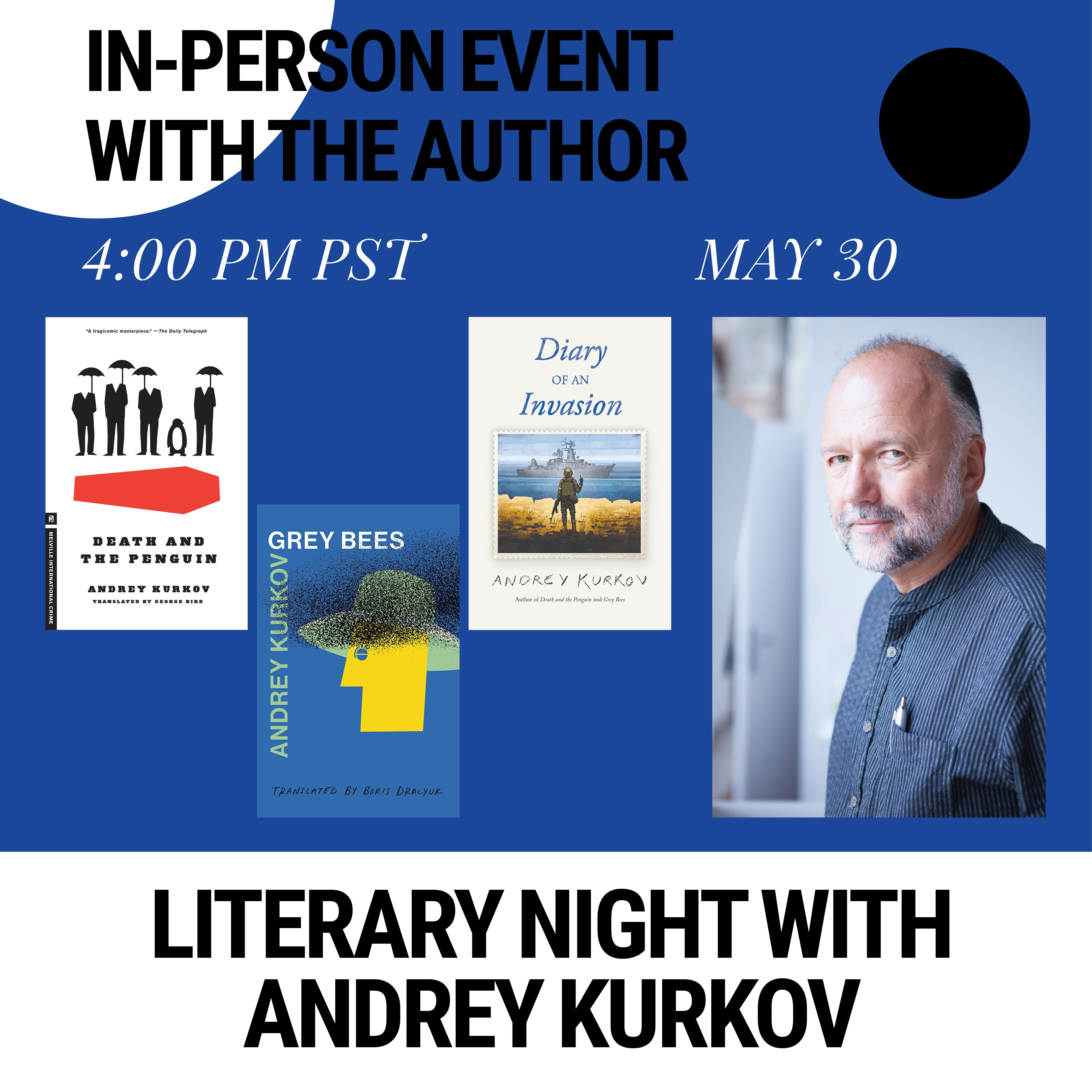 Literary night with Andrey Kurkov