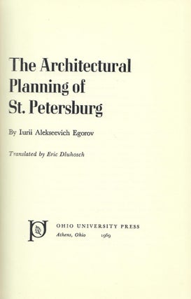 The Architectural Planning of St. Petersburg