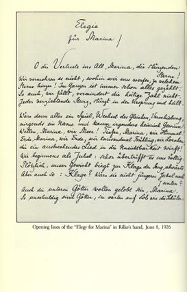 Letters Summer 1926. Pasternak. Tsvetayeva. Rilke