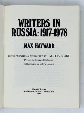 Writers in Russia. 1917-1978