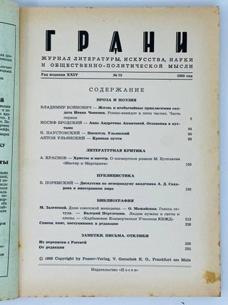 Грани, Grani. 72
