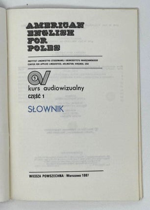 American english for poles. Kurs Audiowizualny - Część 1. Słownik