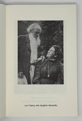 A signature on a portait. Highlights of Tolstoy's thought