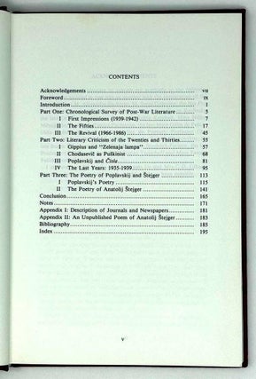 Russian poetry and criticism in Paris from 1920 to 1940