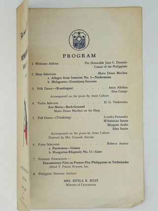Fifth Anniversary Celebration of Philippine Independence Day. Wednesday, July 4th, 1951