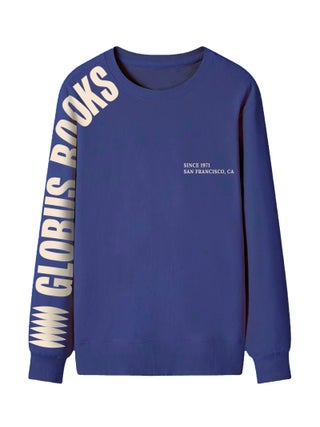 Item #29678 Sweatshirt Blue with Globus Books Logo