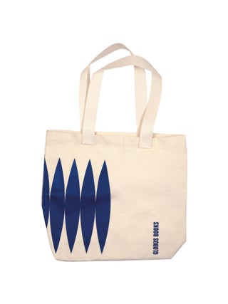 Item #29679 Tote Bag White with Globus Books Logo