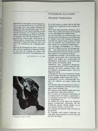 Alexander Rodtschenko Fotografien. 1920-1938