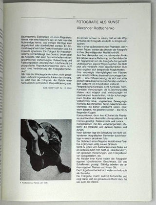 Alexander Rodtschenko Fotografien. 1920-1938