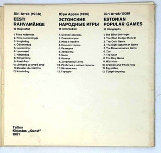 Eesti Rahvamange. 12 litograafiat. Estonian popular games