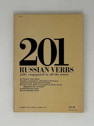 Item #31990 201 Russian Verbs. R. A Davis
