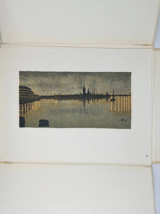 Петербург-Ленинград в гравюрах Остроумовой-Лебедевой. 10 листов гравюр в издательской папке