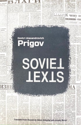 Item #3858 Soviet Texts. D. A. Prigov