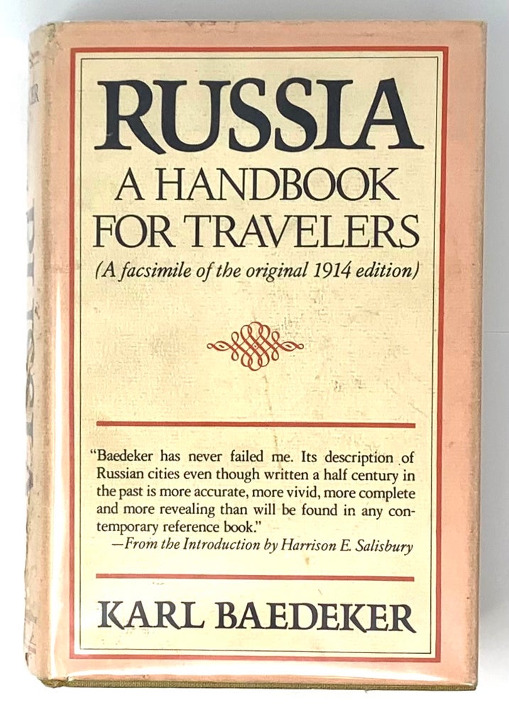 Item #5250 Russia a Handbook for Travelers. Karl Baedeker.