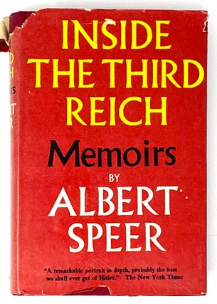 Item #5344 Inside the Third Reich. Albert Speer