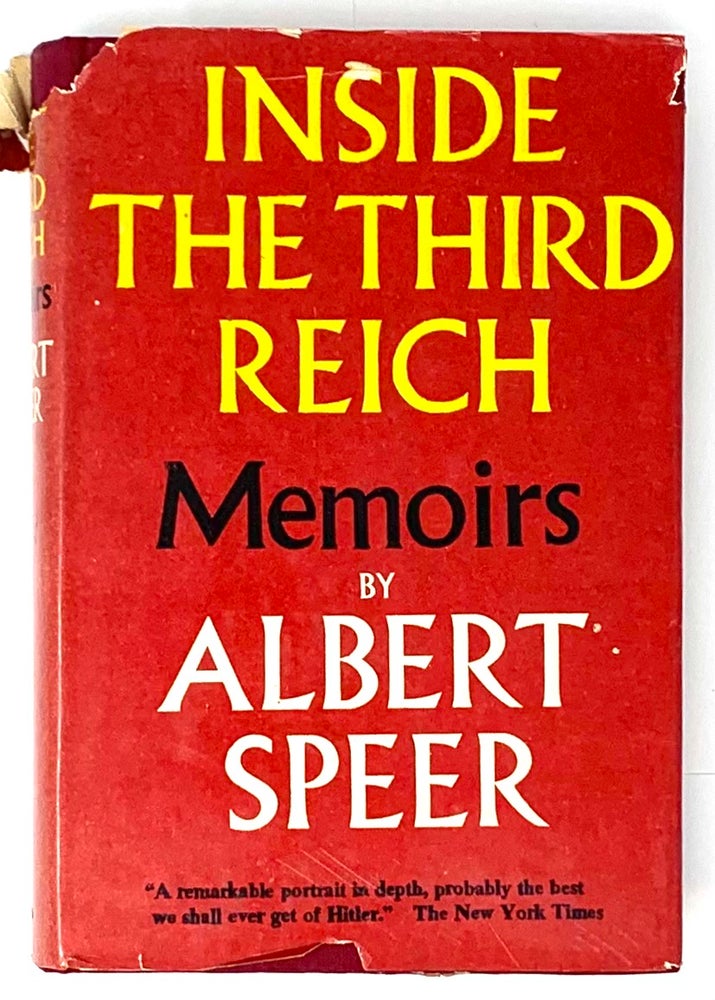 Item #5344 Inside the Third Reich. Albert Speer.